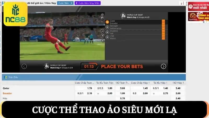 thể thao NC88 ảo